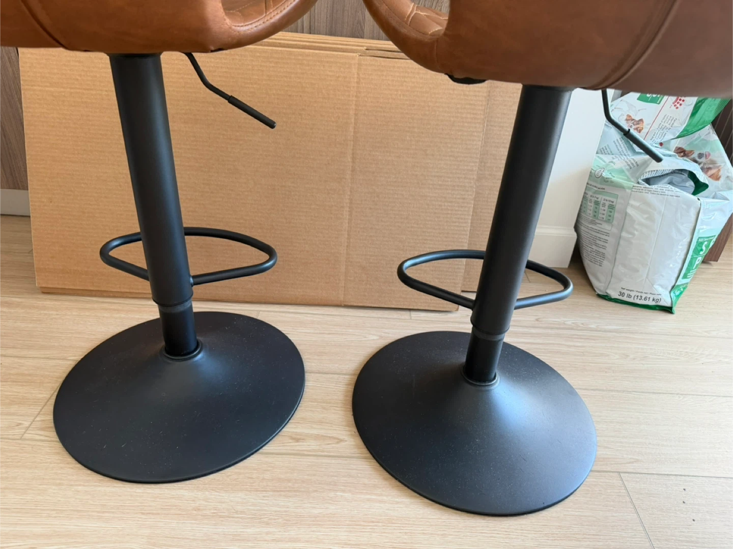 CIMOO Swivel Bar Stools Set of 2 Adjustable Counter Height Chair - photo 5