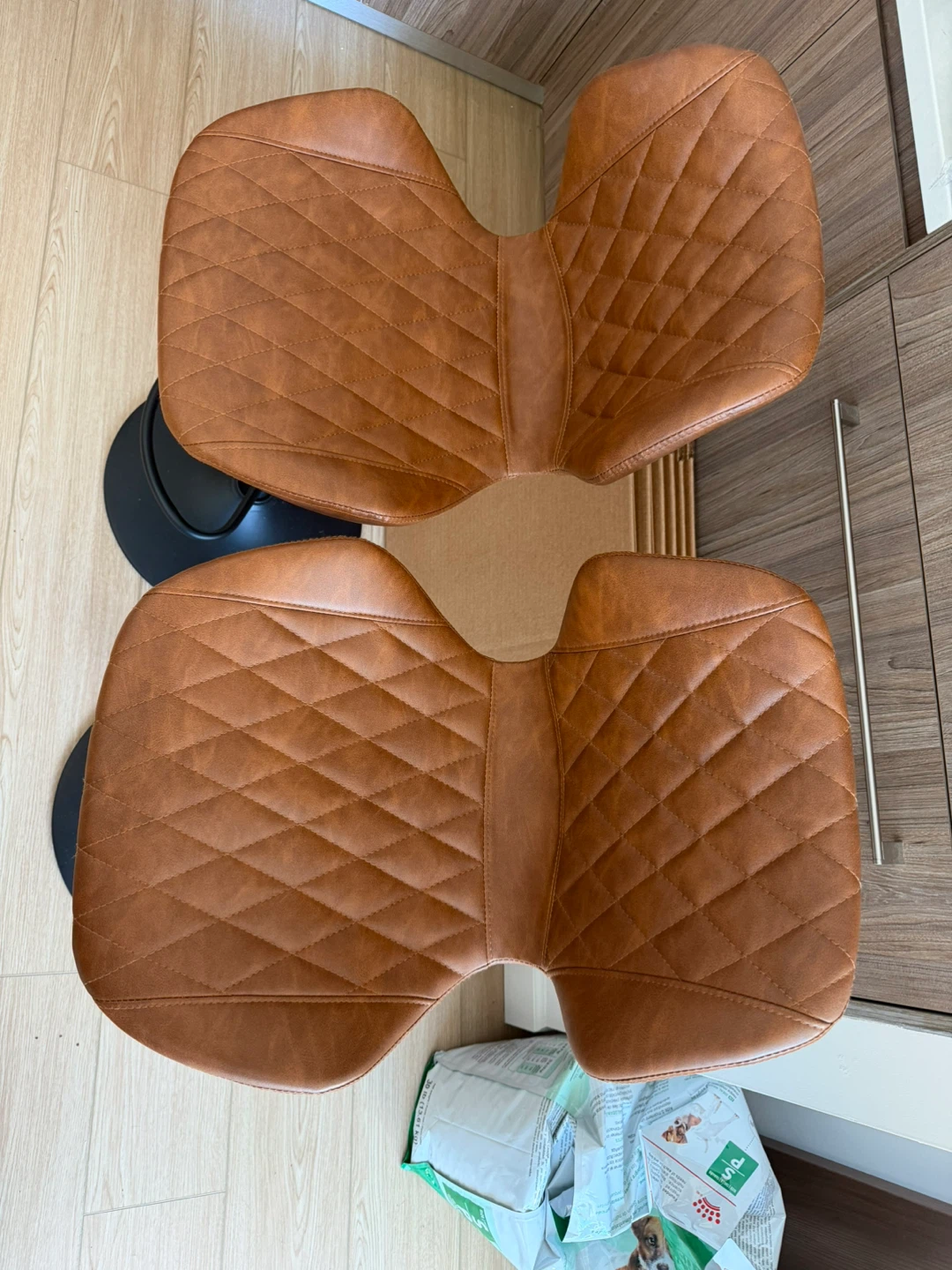 CIMOO Swivel Bar Stools Set of 2 Adjustable Counter Height Chair - photo 3