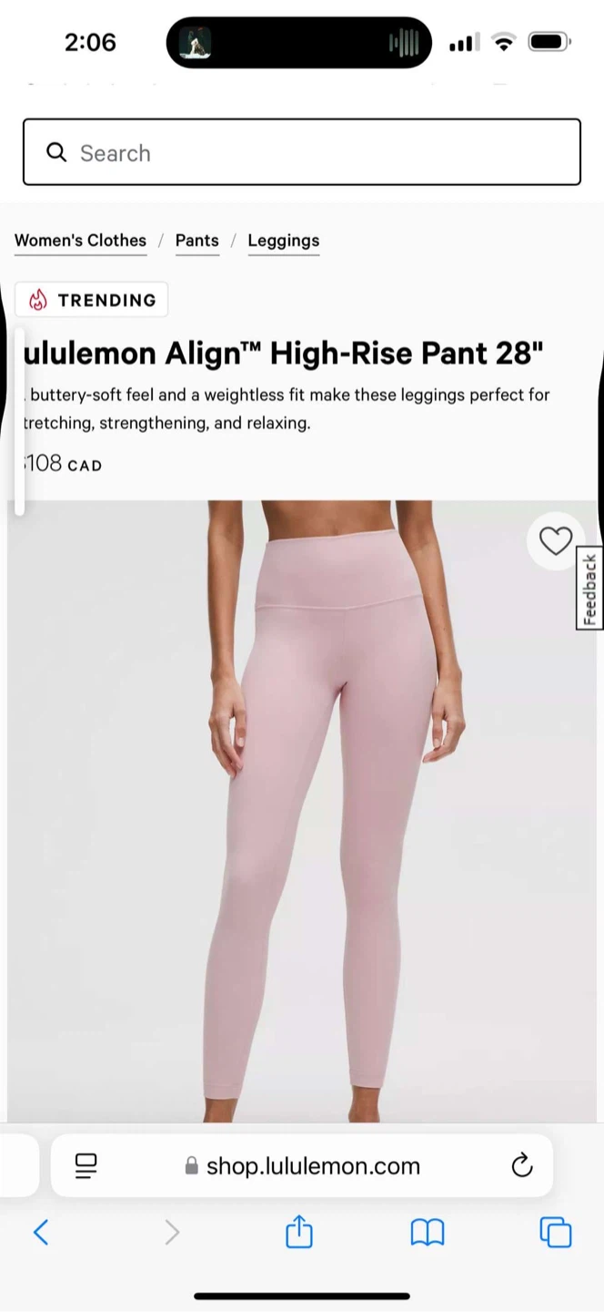 Lululemon Align High-Rise Pant 28" Pink - photo 3