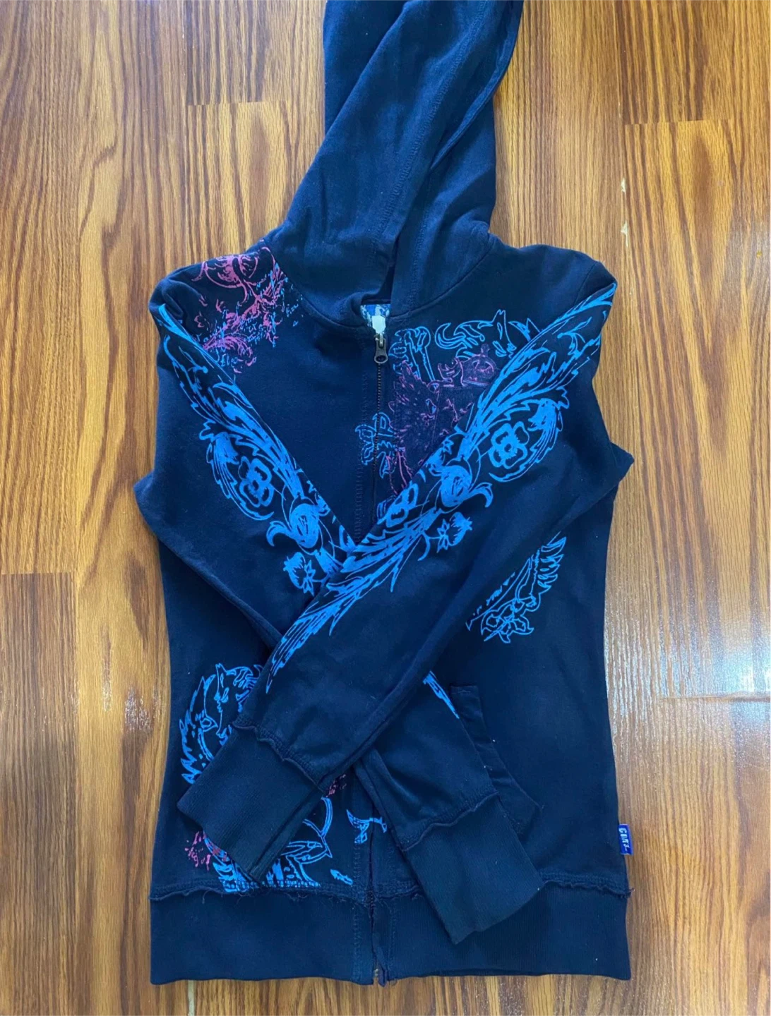 Girls Blue zip-up Hoodie- size xs - photo 2