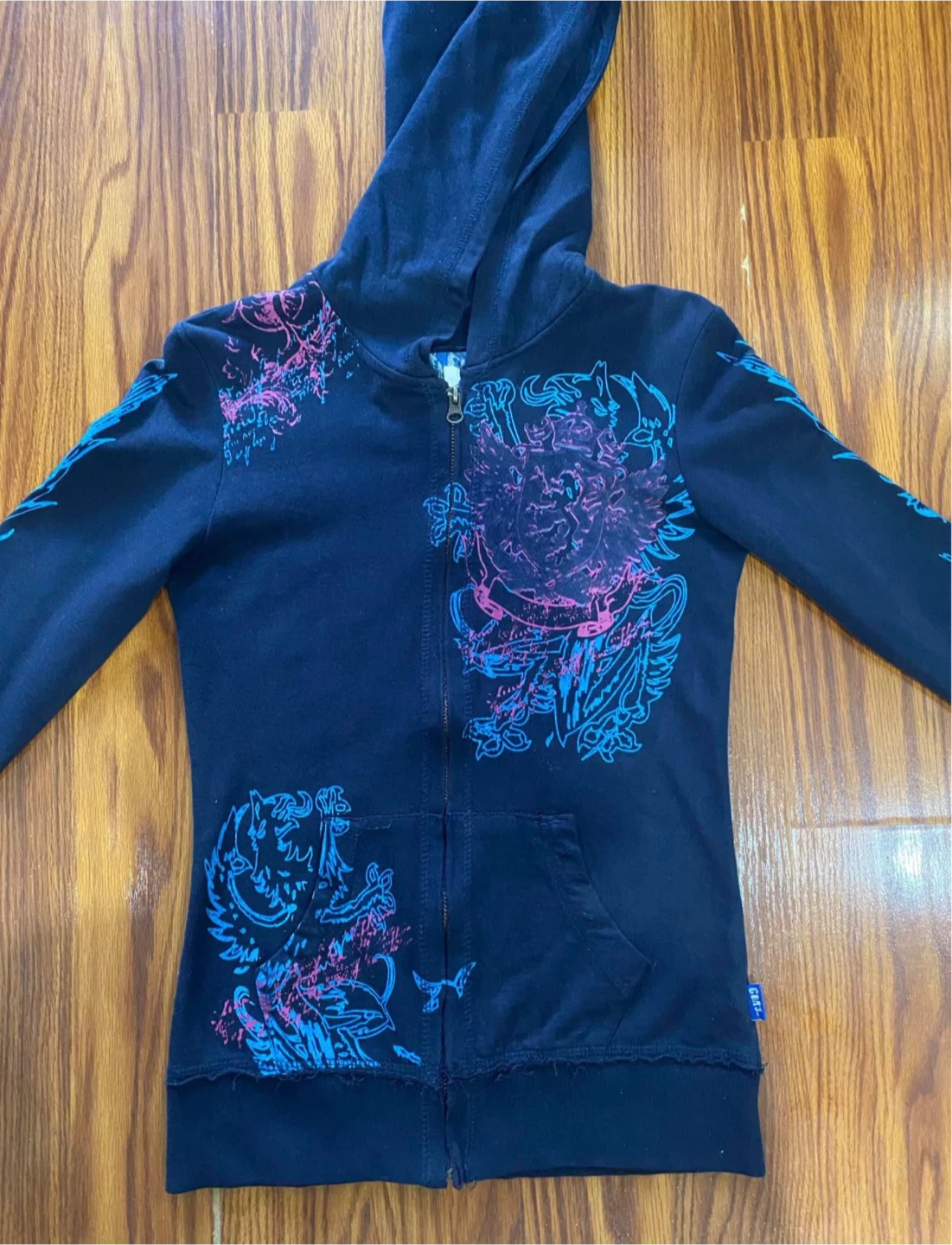 Girls Blue zip-up Hoodie- size xs - photo 3