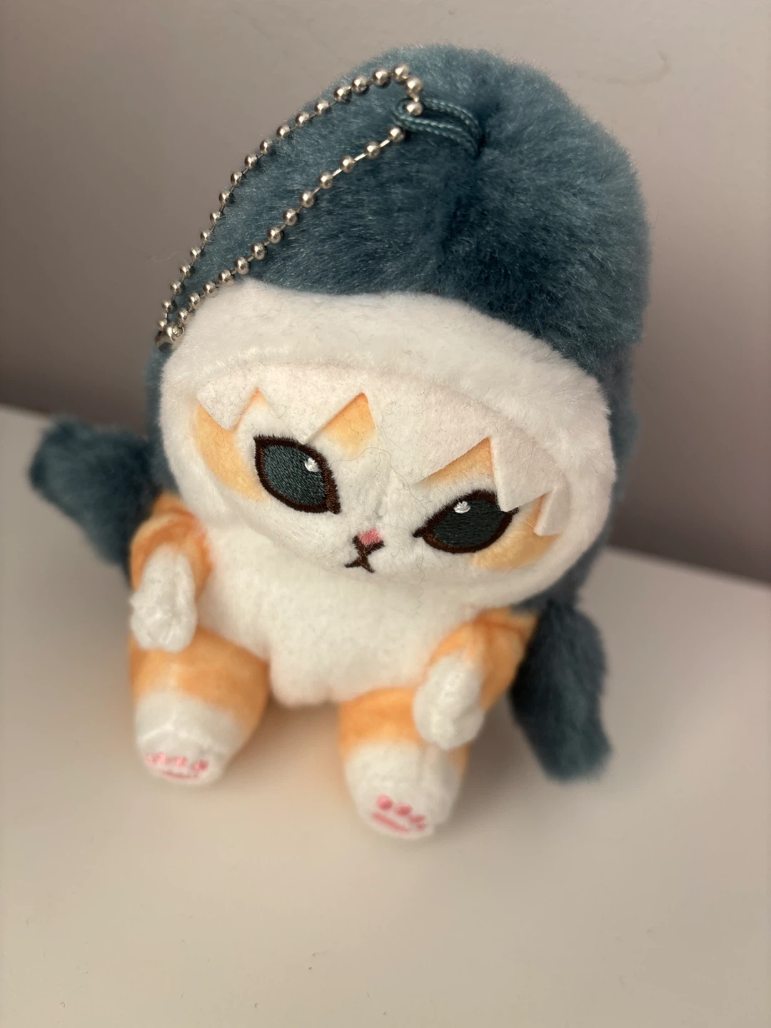 Mofusand shark keychain plush