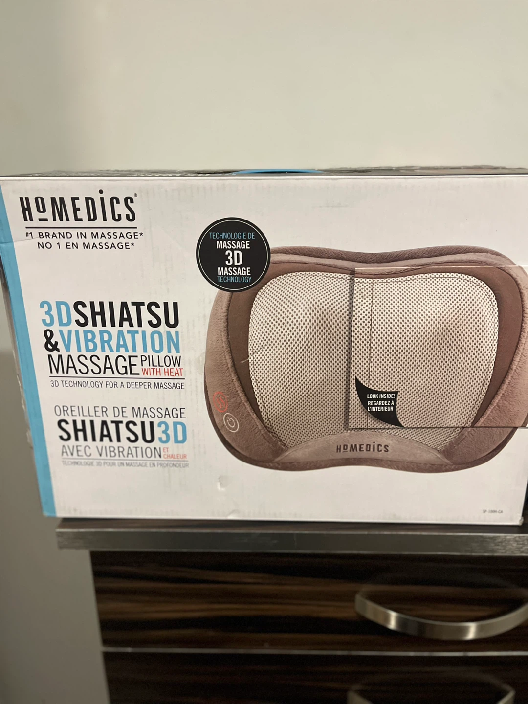 Homedics 3D Shiatsu & Vibration Massage Pillow with Heat