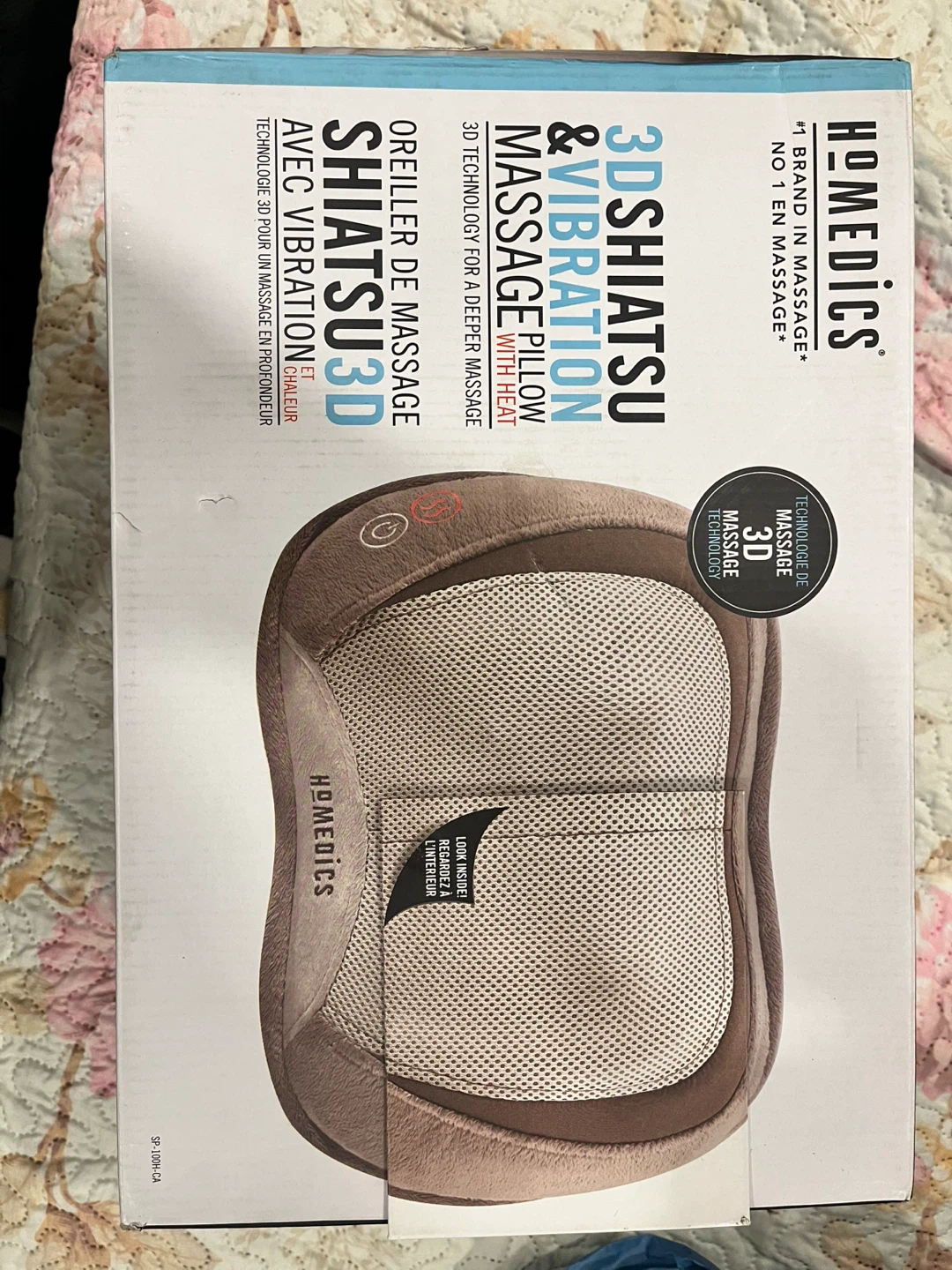 Homedics 3D Shiatsu & Vibration Massage Pillow with Heat - photo 2