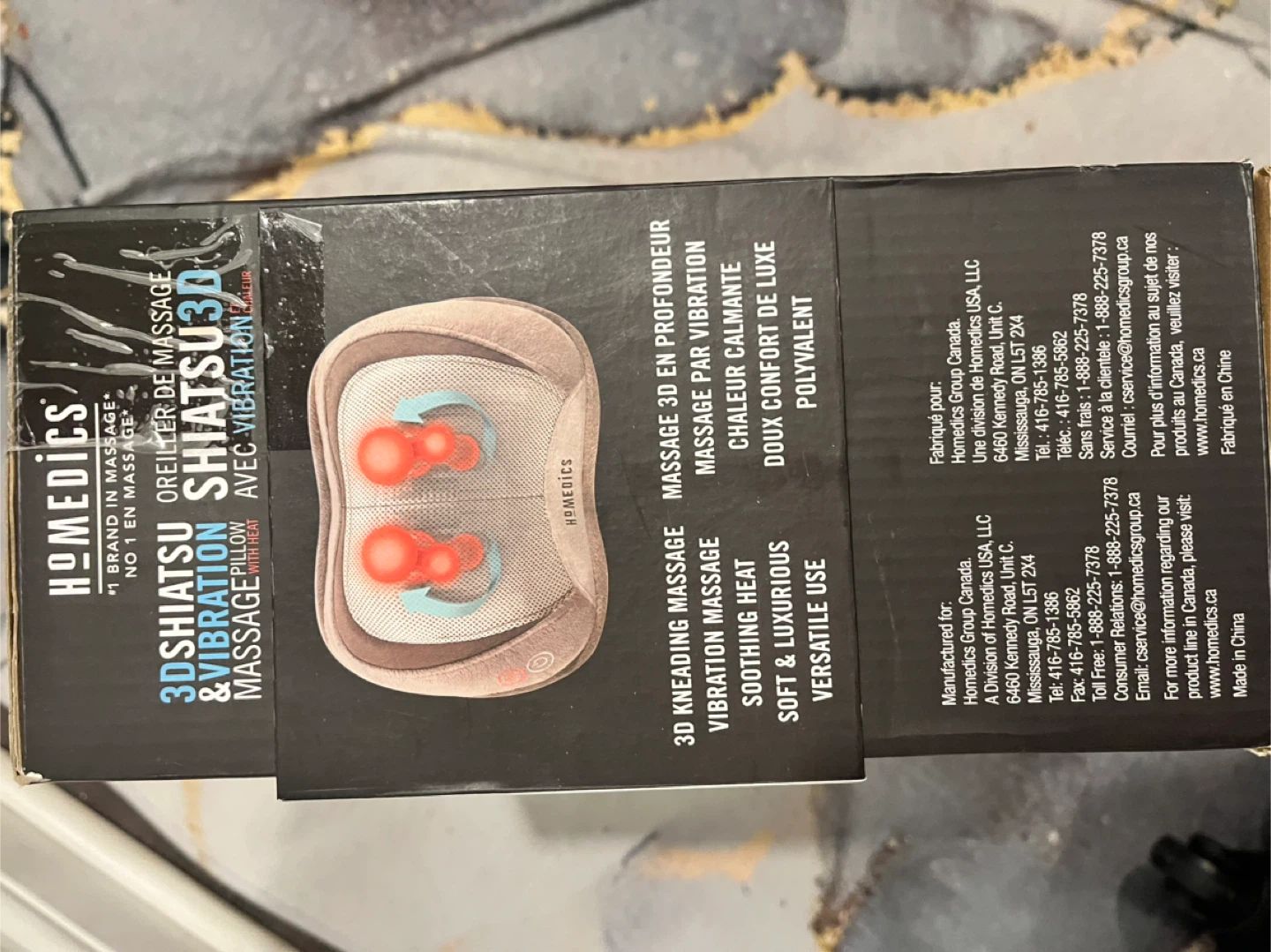 Homedics 3D Shiatsu & Vibration Massage Pillow with Heat - photo 3