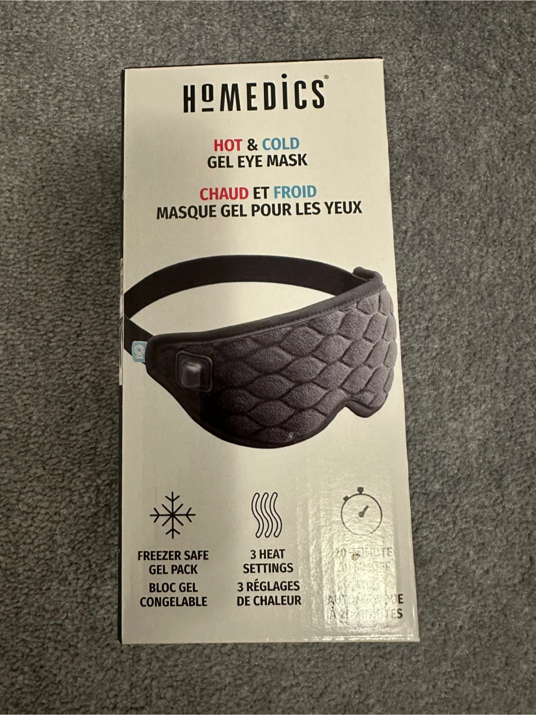 HoMedics Hot & Cold Gel Eye Mask - New in Box