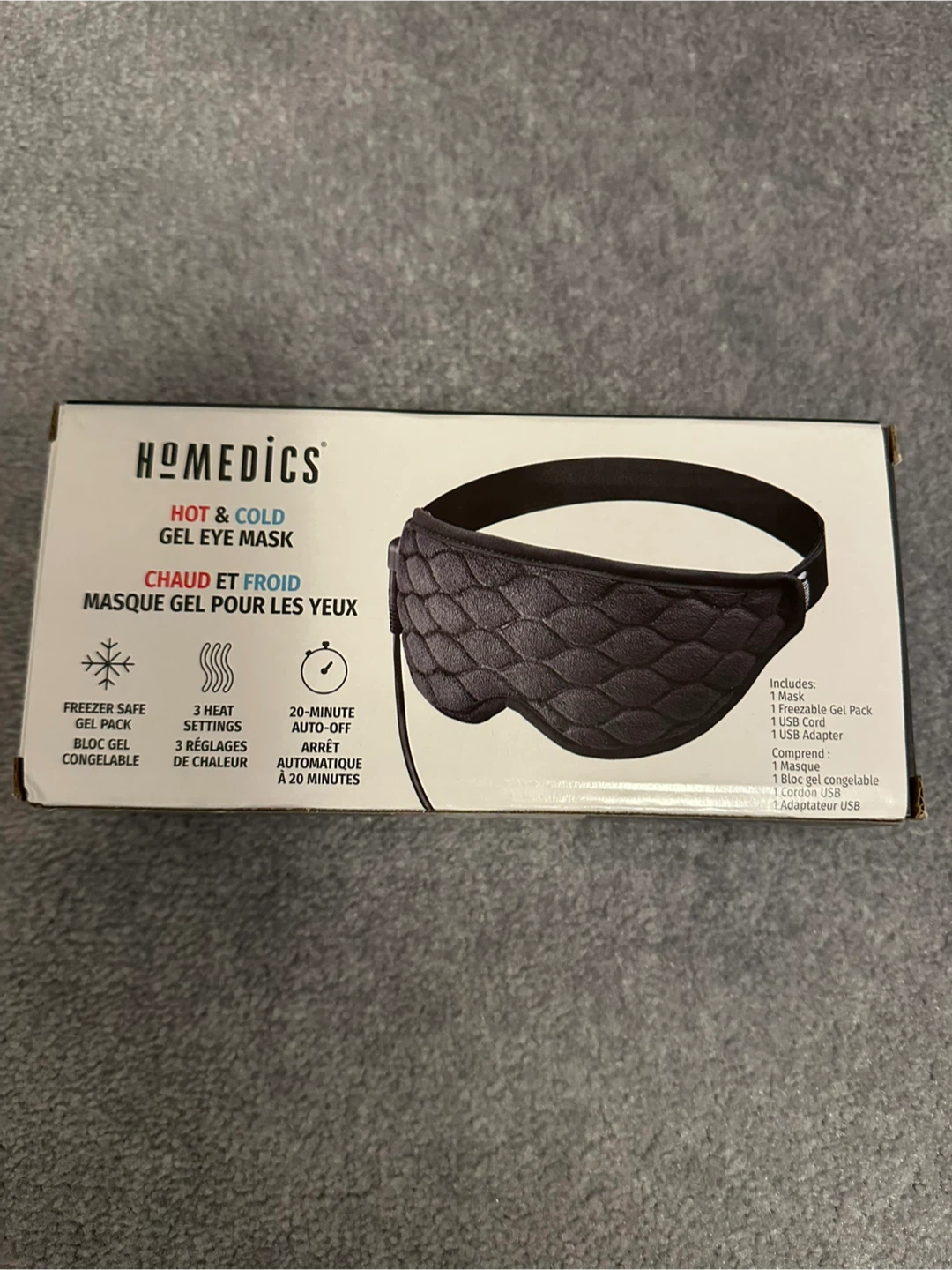 HoMedics Hot & Cold Gel Eye Mask - New in Box - photo 2