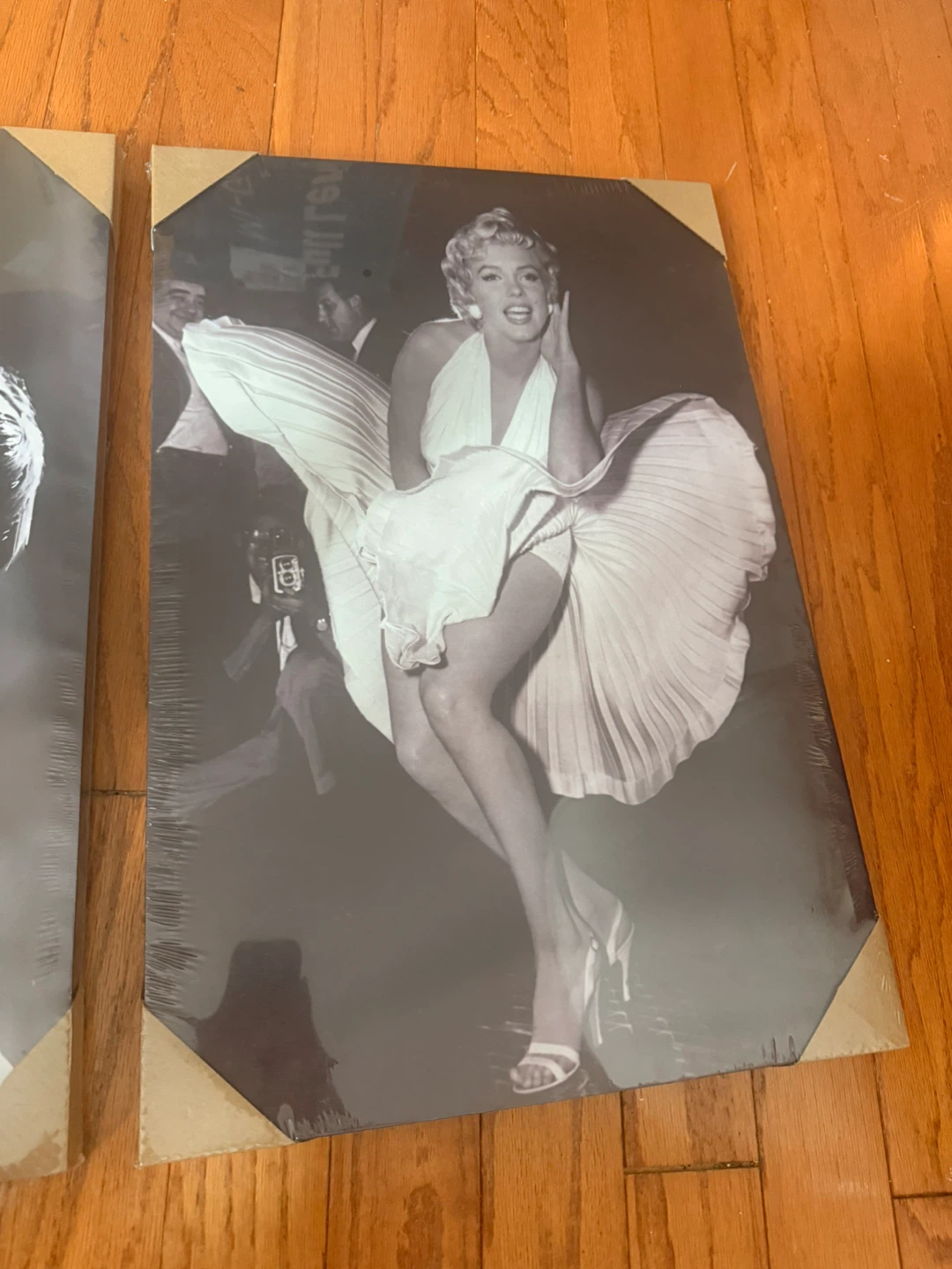 2pc Black & White Canvas Wall Art (Audrey + Marilyn) - photo 2