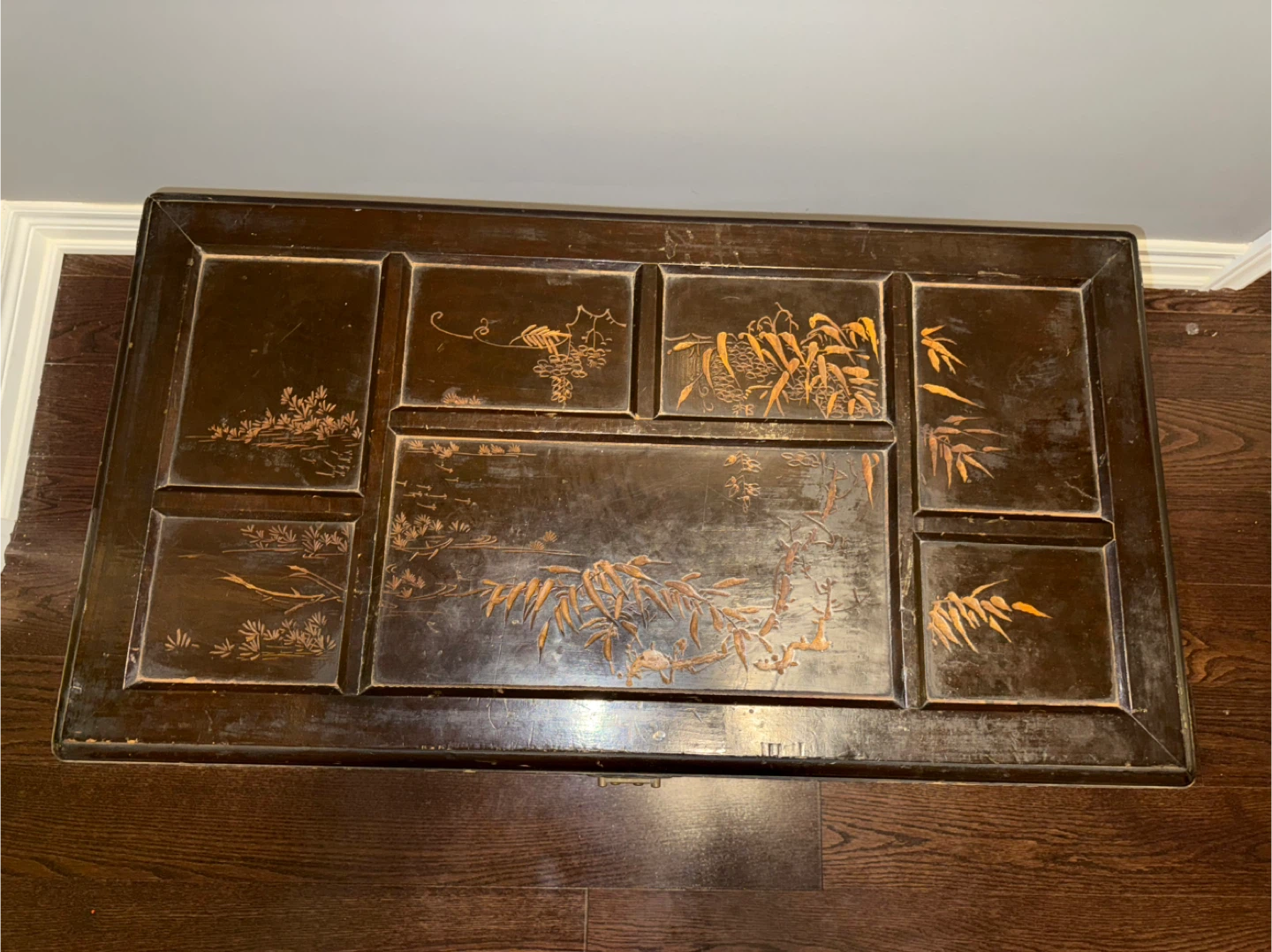 Antique Camphor Wood Asian Style Storage Trunk - photo 3