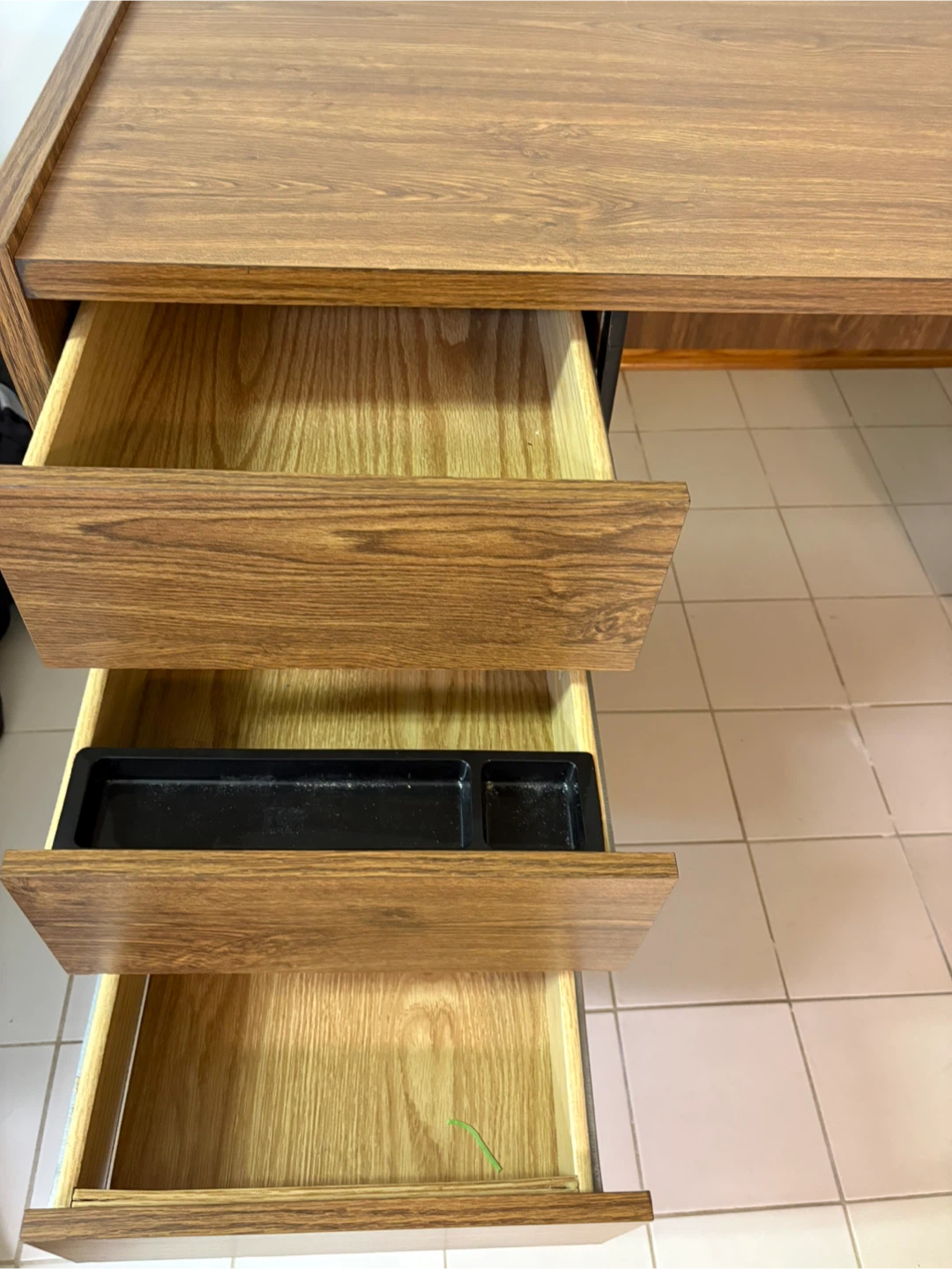 Wooden Desk with Drawers - photo 4