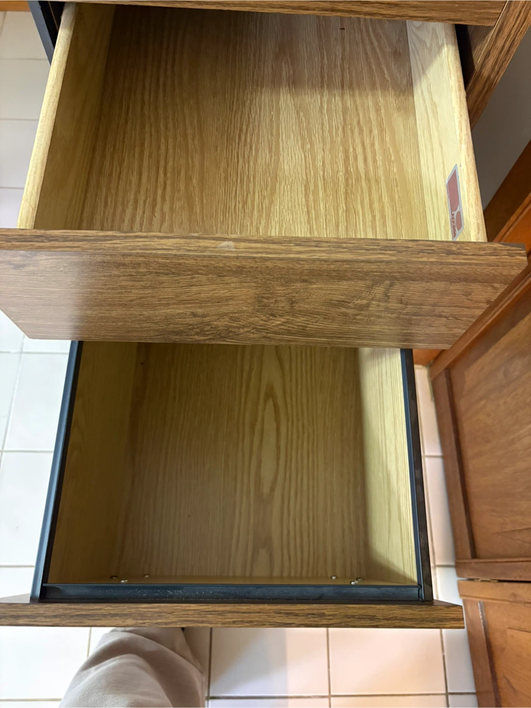 Wooden Desk with Drawers - photo 3