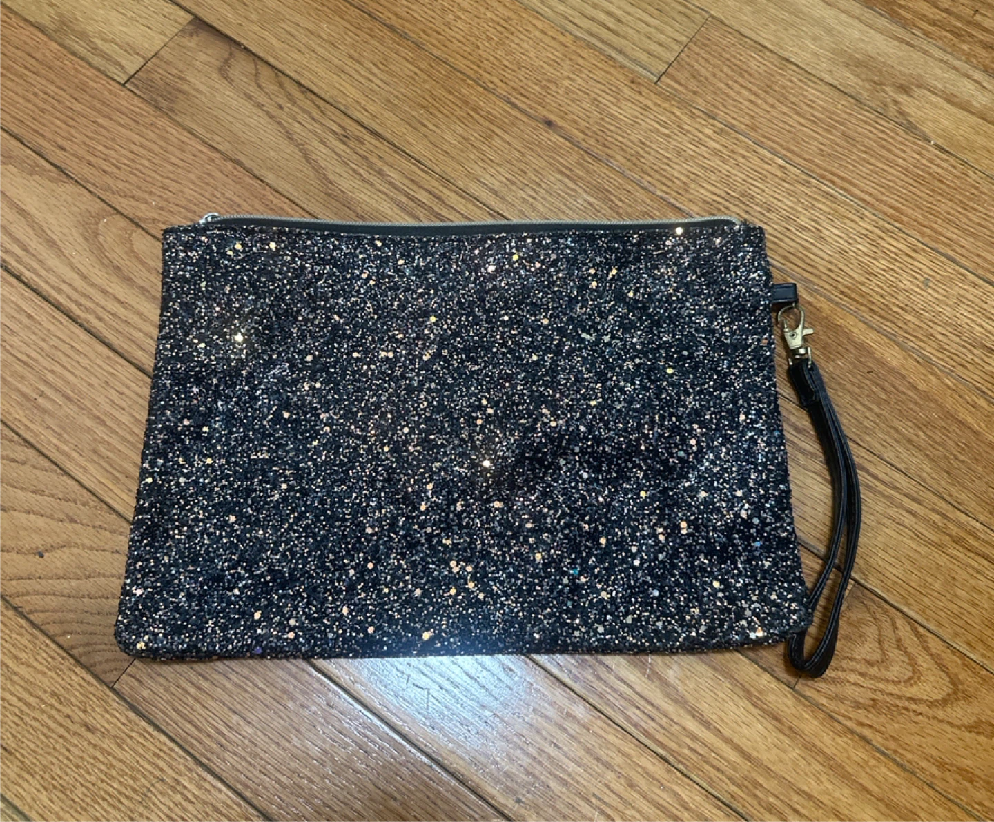 Sparkly Black Clutch