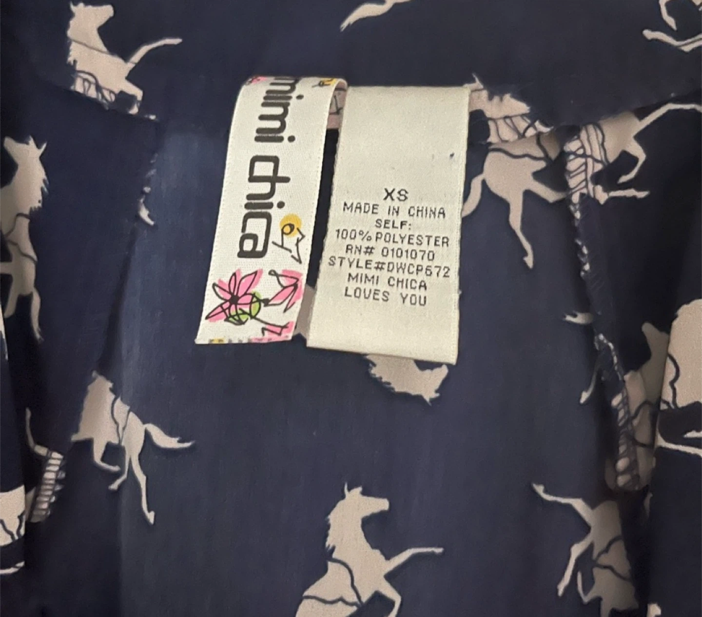 Mimi Chica XS Dress - Horse Print - photo 3