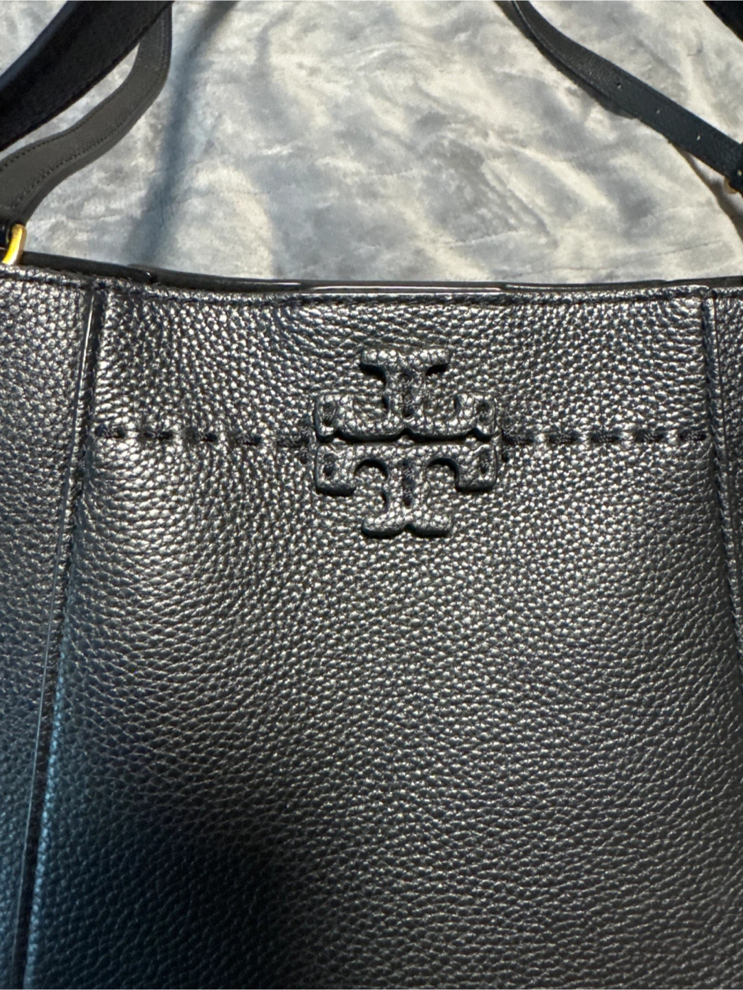 Tory Burch Black Pebbled Leather Crossbody Bag - photo 2
