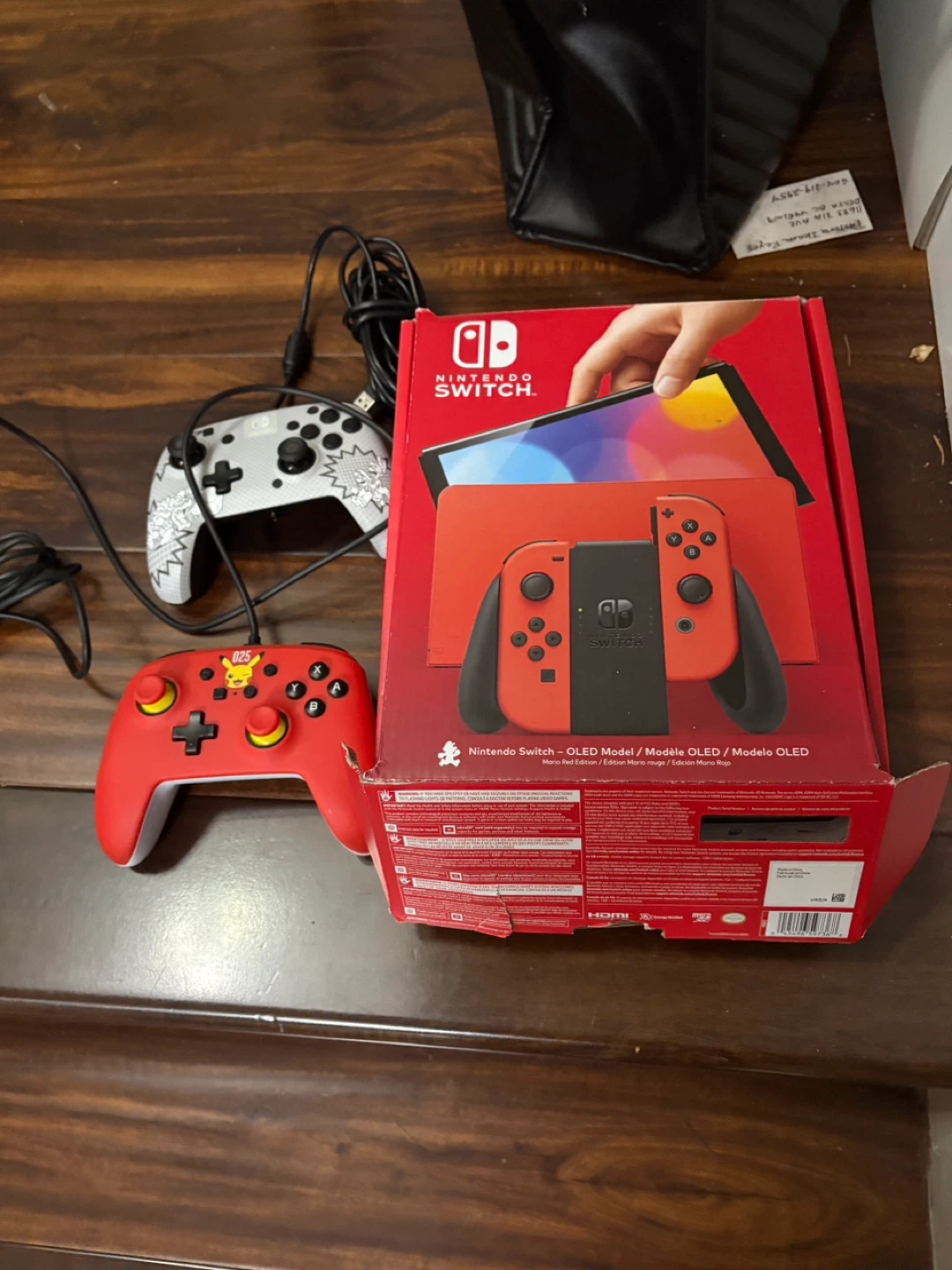 Nintendo Switch OLED Model (Red) w/ Games & Controllers - photo 4
