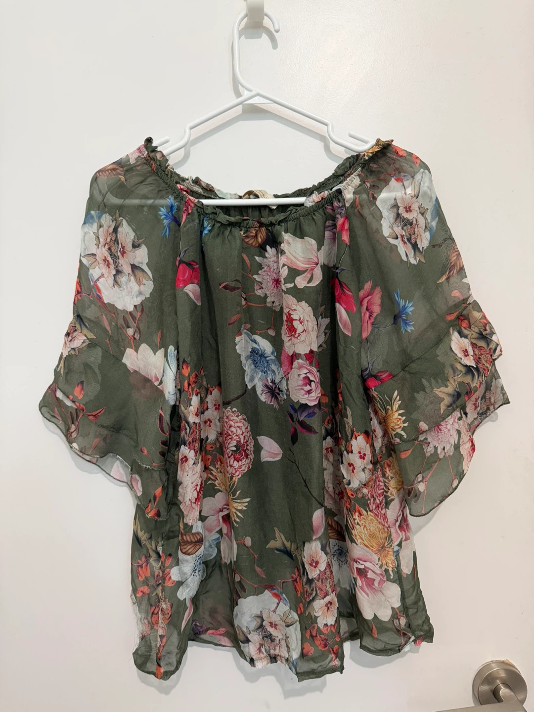 Bellembra Floral Blouse - Size Small