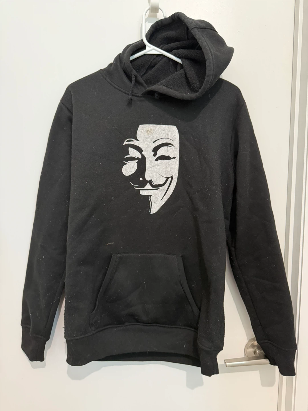Black Hoodie with Graphic Print