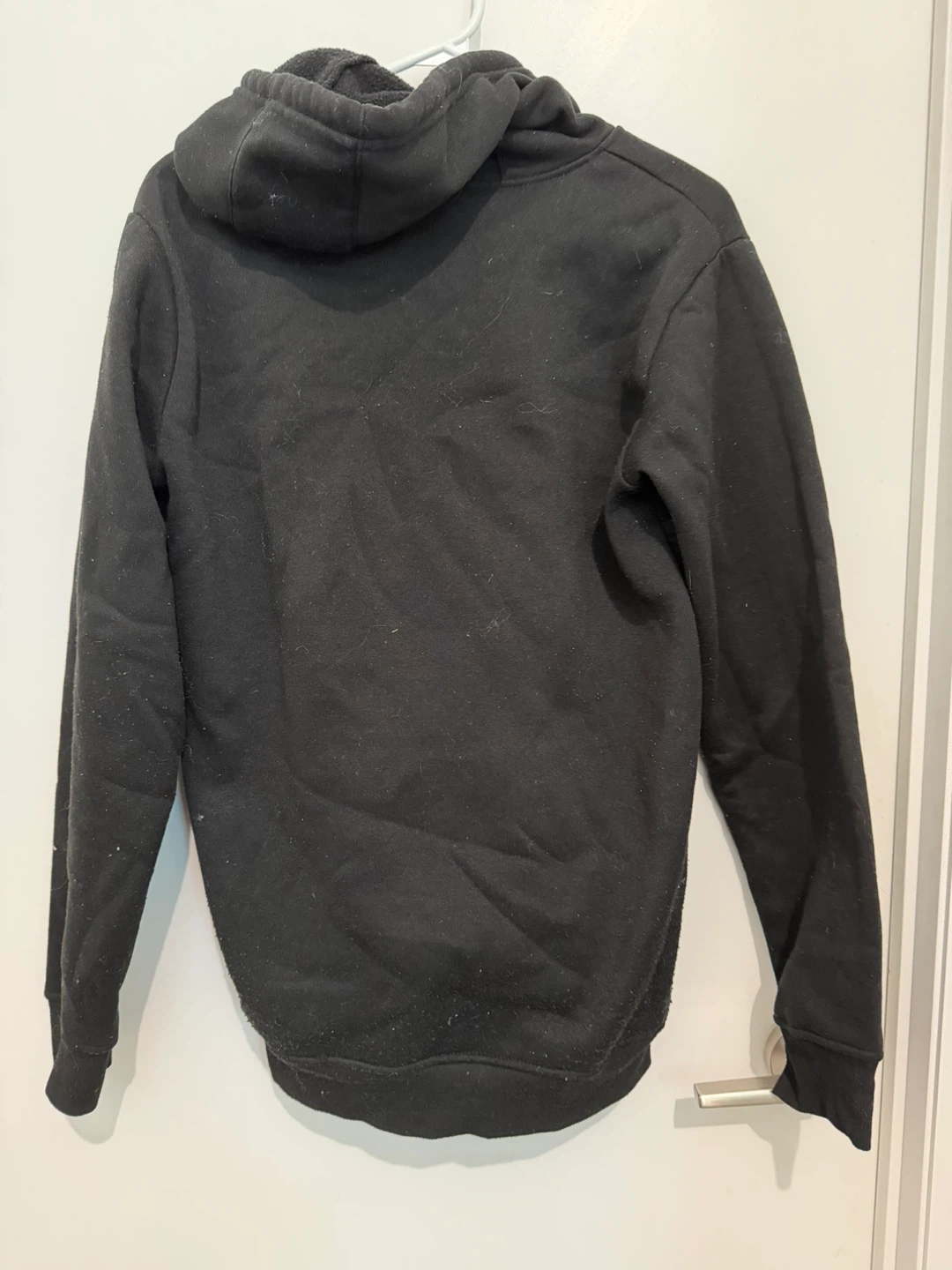 Black Hoodie with Graphic Print - photo 2