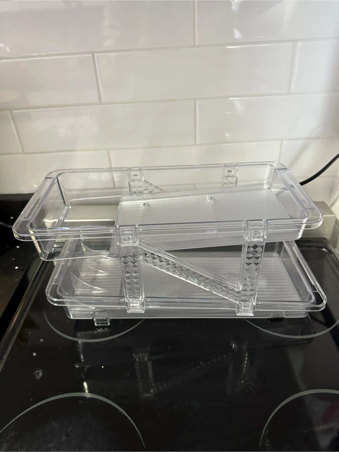 Clear Plastic Stackable cans Storage