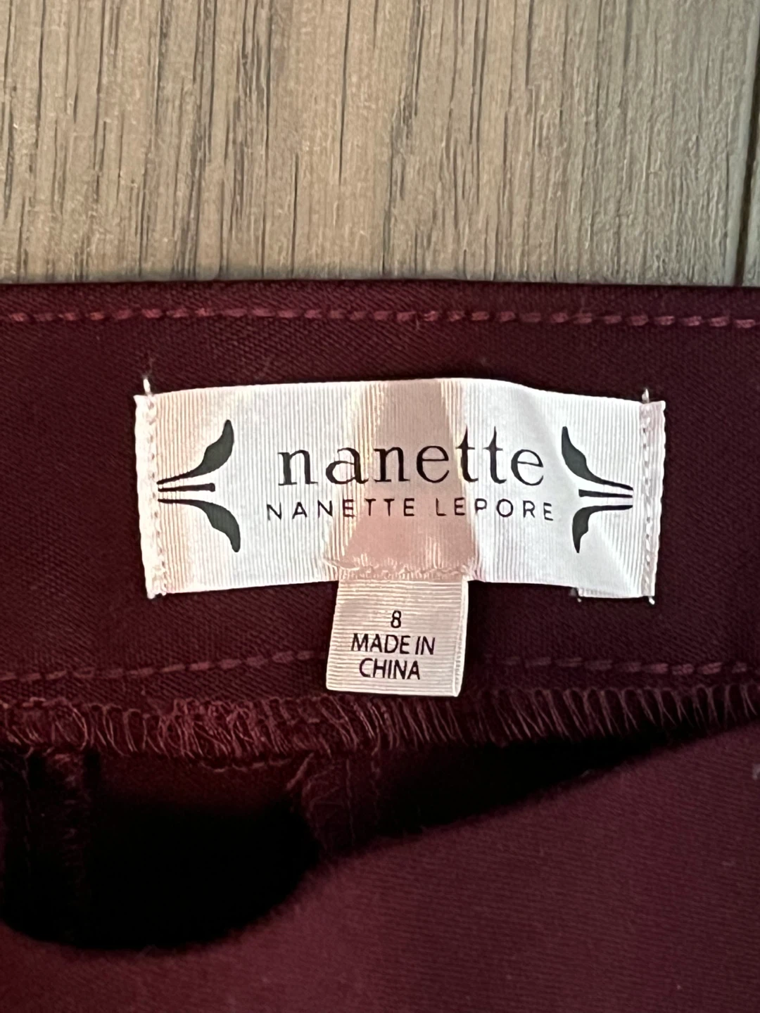 Nanette Lepore Burgundy Pants - Size 8 - photo 5