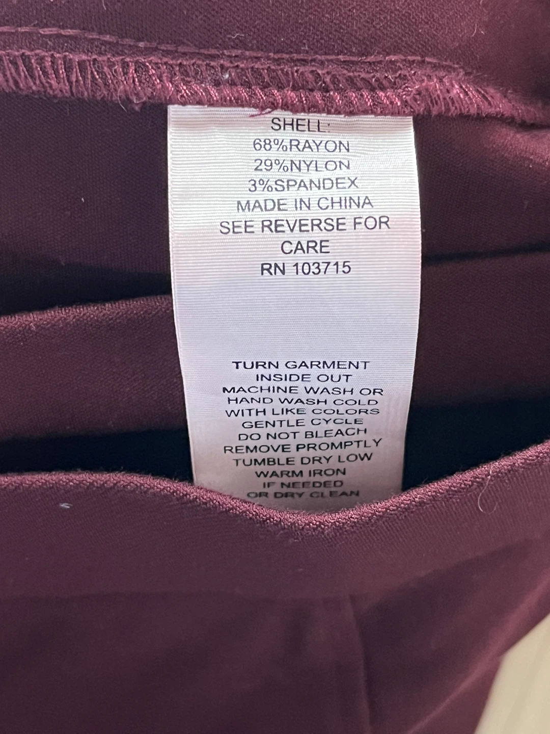 Nanette Lepore Burgundy Pants - Size 8 - photo 4