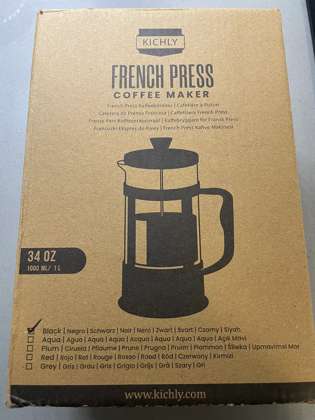 NEW! Kichly 34 Oz French Press Coffee Maker - photo 2