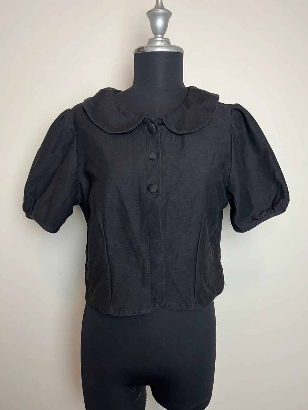 Apple & Eve Black Button-Up Jacket - Size M
