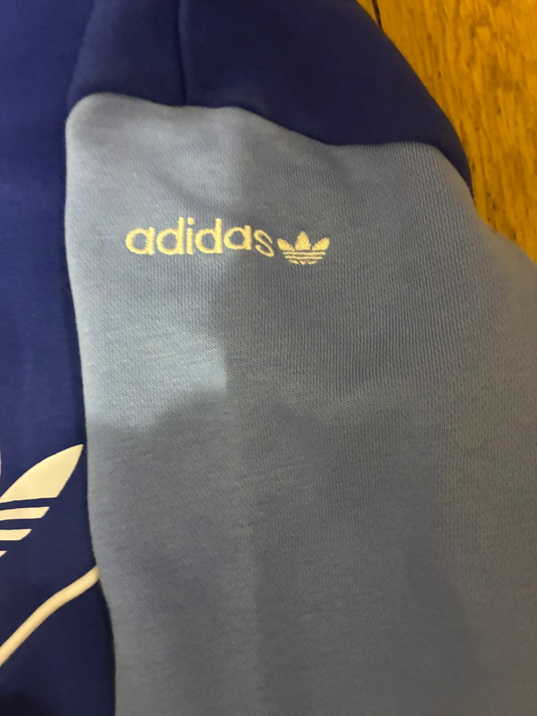 Kids Retro Adidas Adicolor Blue Hoodie - photo 4
