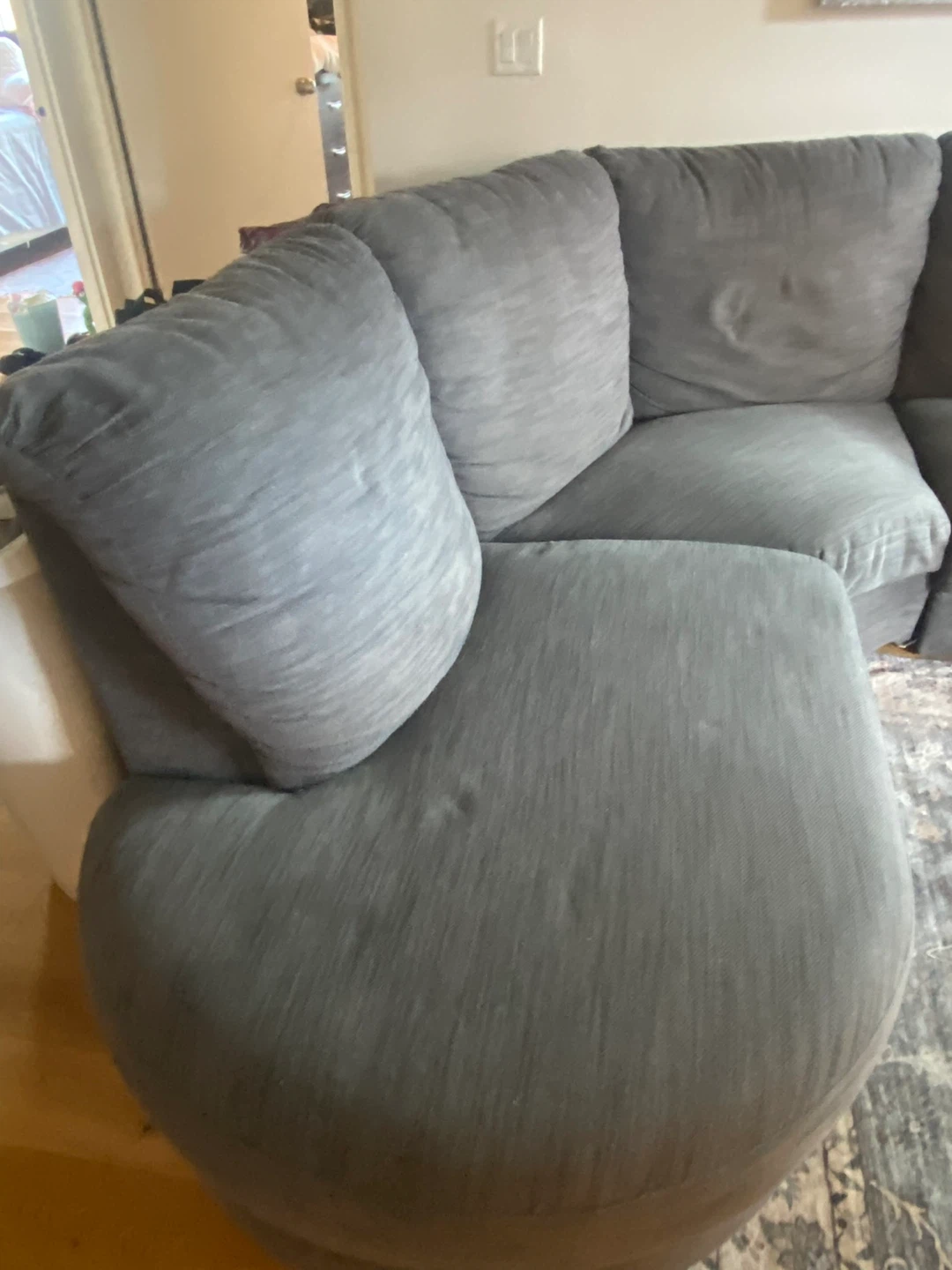 Grey Sectional Sofa- MUST GO TODAY - photo 3