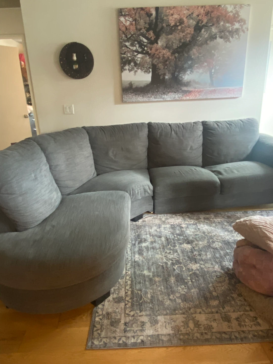 Grey Sectional Sofa- MUST GO TODAY
