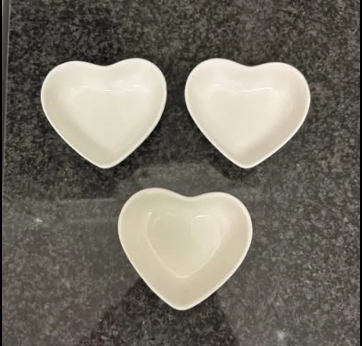 Heart-shaped Multipurpose Ceramic Sauce or Candy Dishes