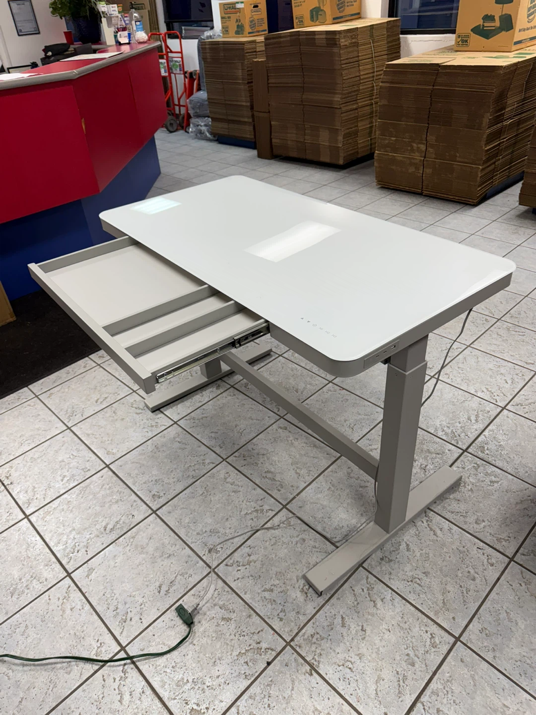 Adjustable Height Standing Desk - White - photo 2