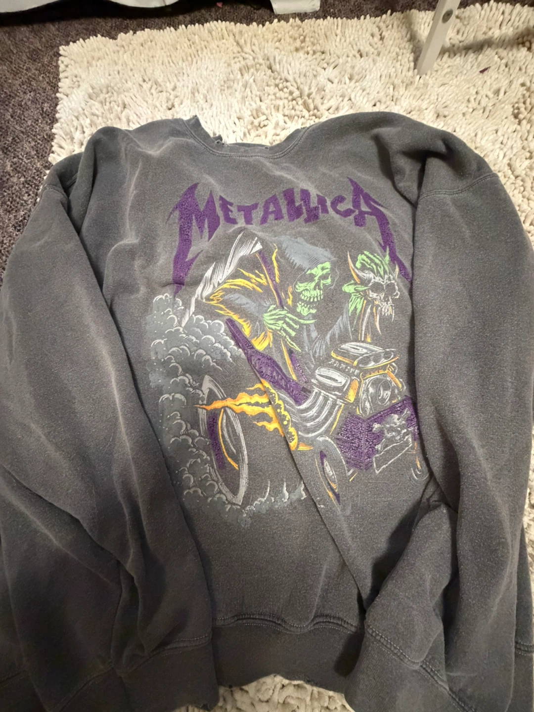 Metallica Grey Graphic Sweatshirt
