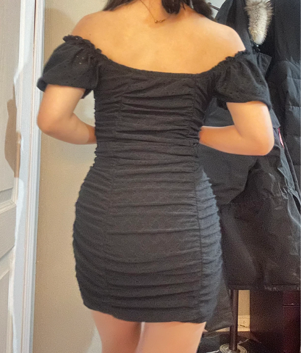 🏆 Jolie & Joy Black Mini Dress - Size Small - photo 2