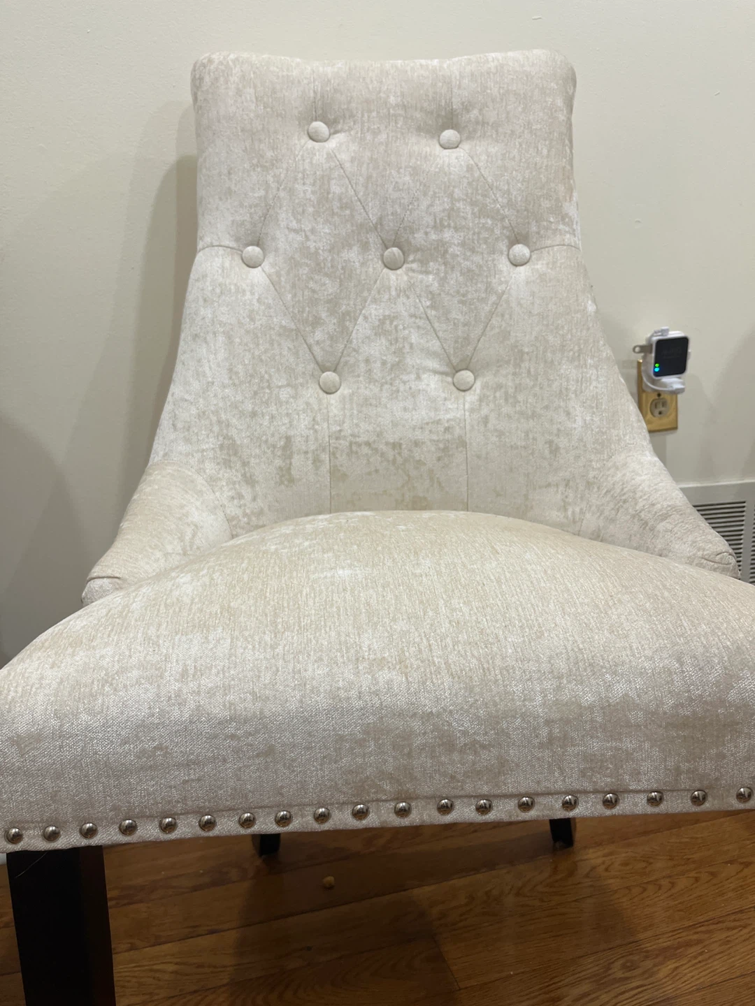 Upholstered Dining Chair with Nailhead Trim - photo 2