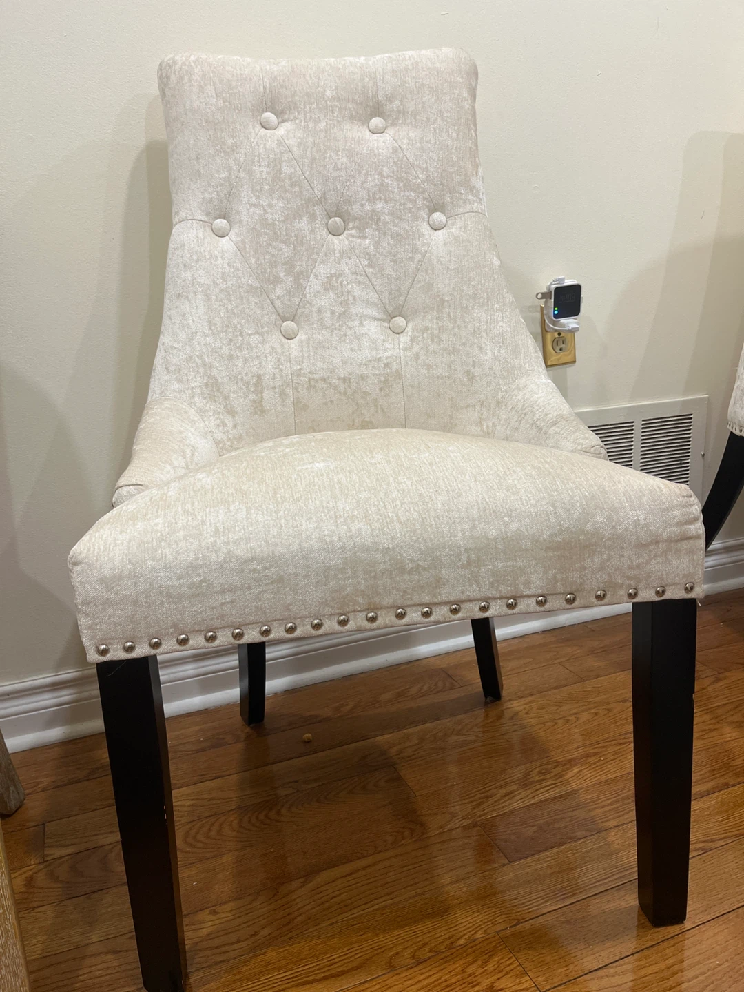 Upholstered Dining Chair with Nailhead Trim