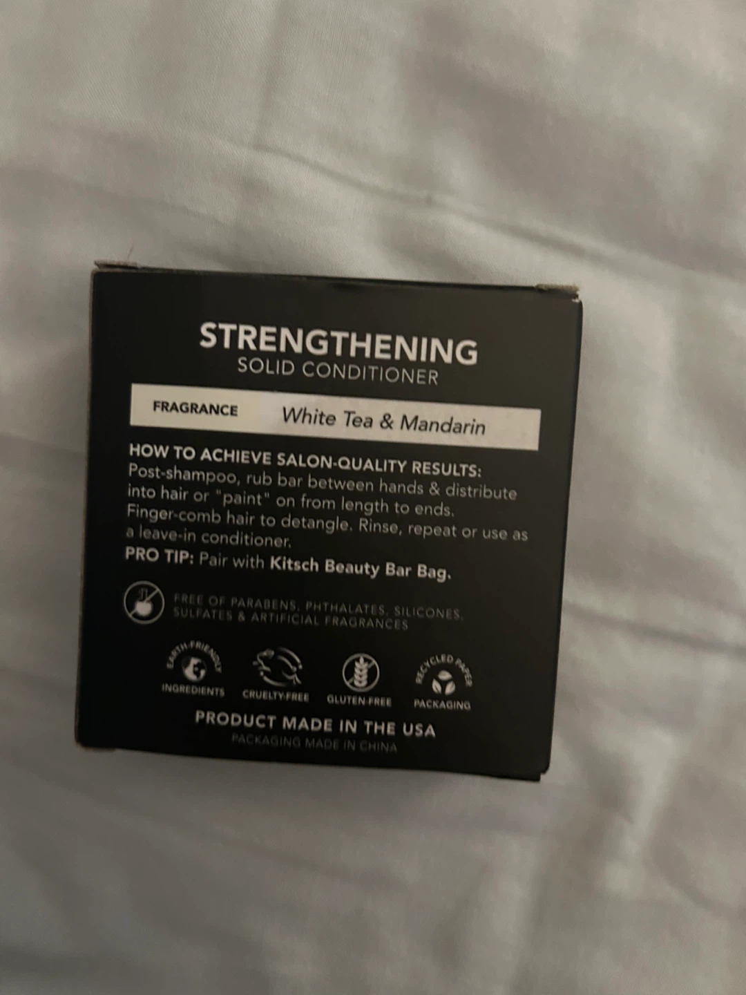 Kitsch Rice Water Protein Strengthening Solid Conditioner - photo 2