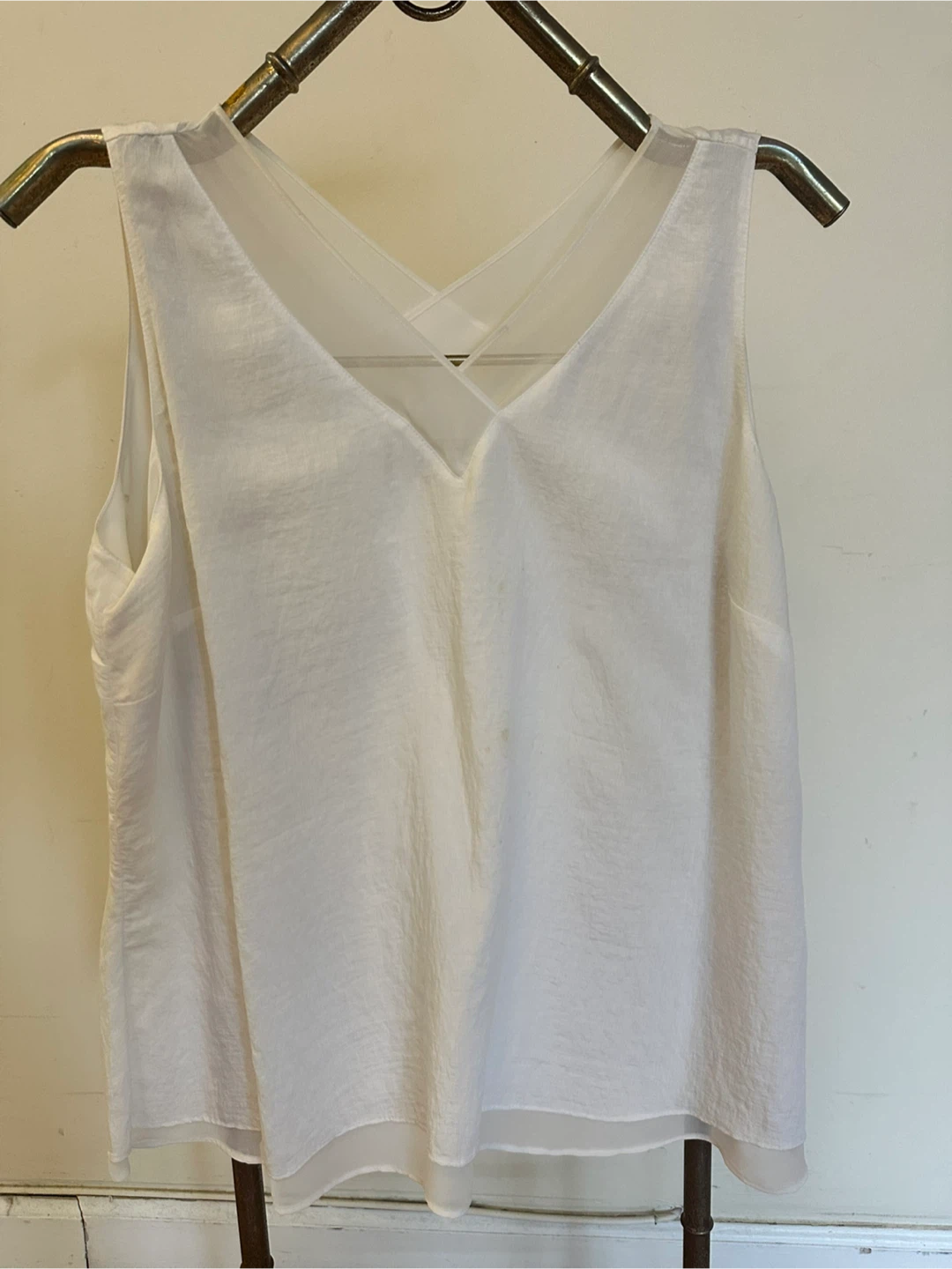 White Sleeveless Top