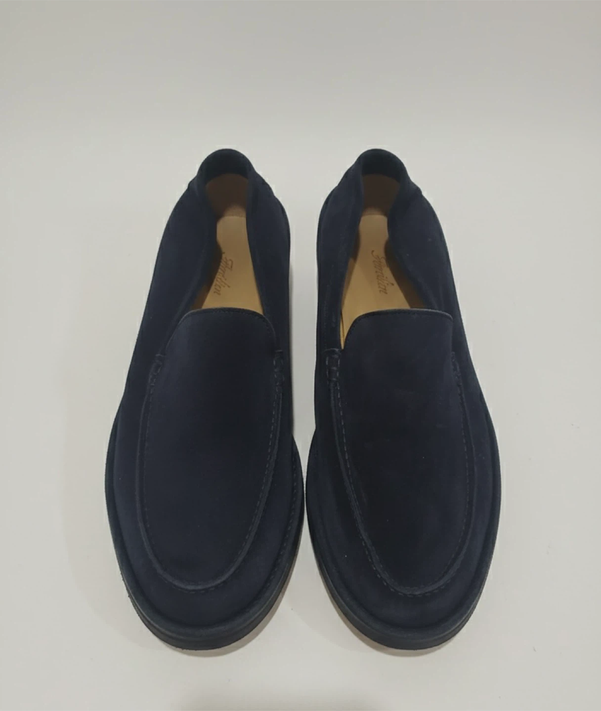 Aurelien Navy Suede Loafers Size 47