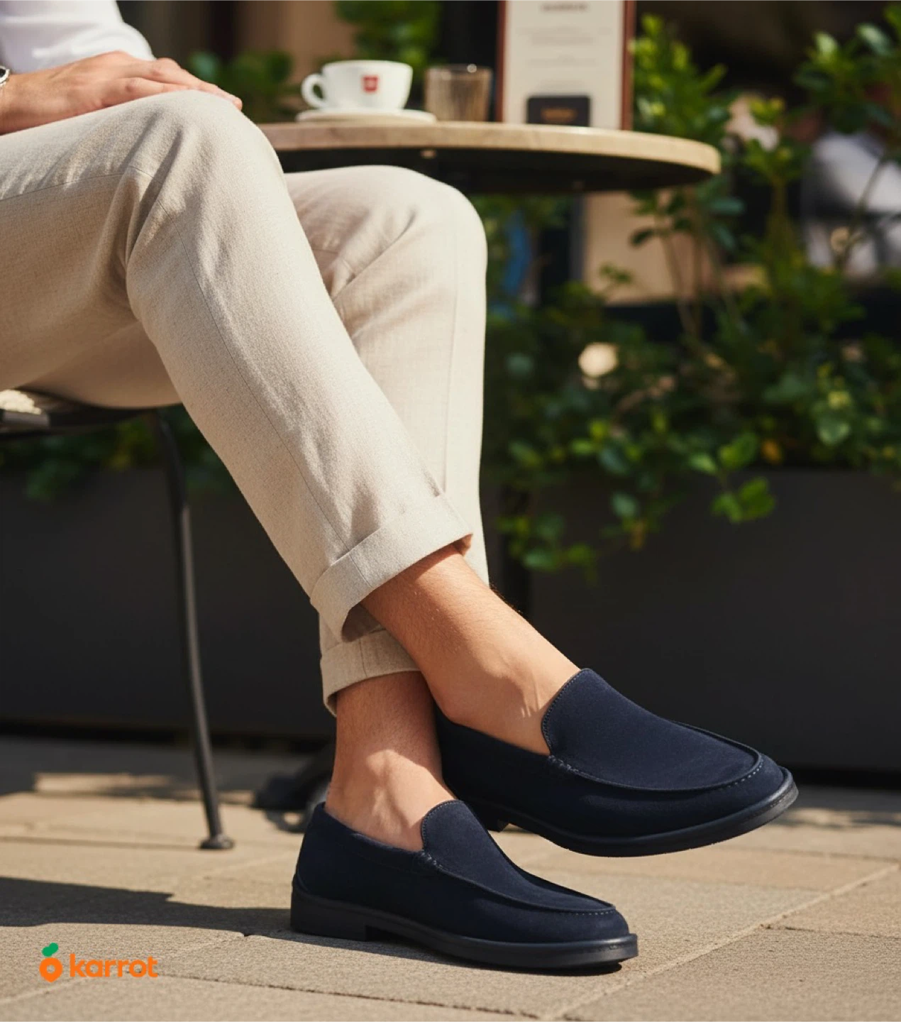 Aurelien Navy Suede Loafers Size 47 - photo 3