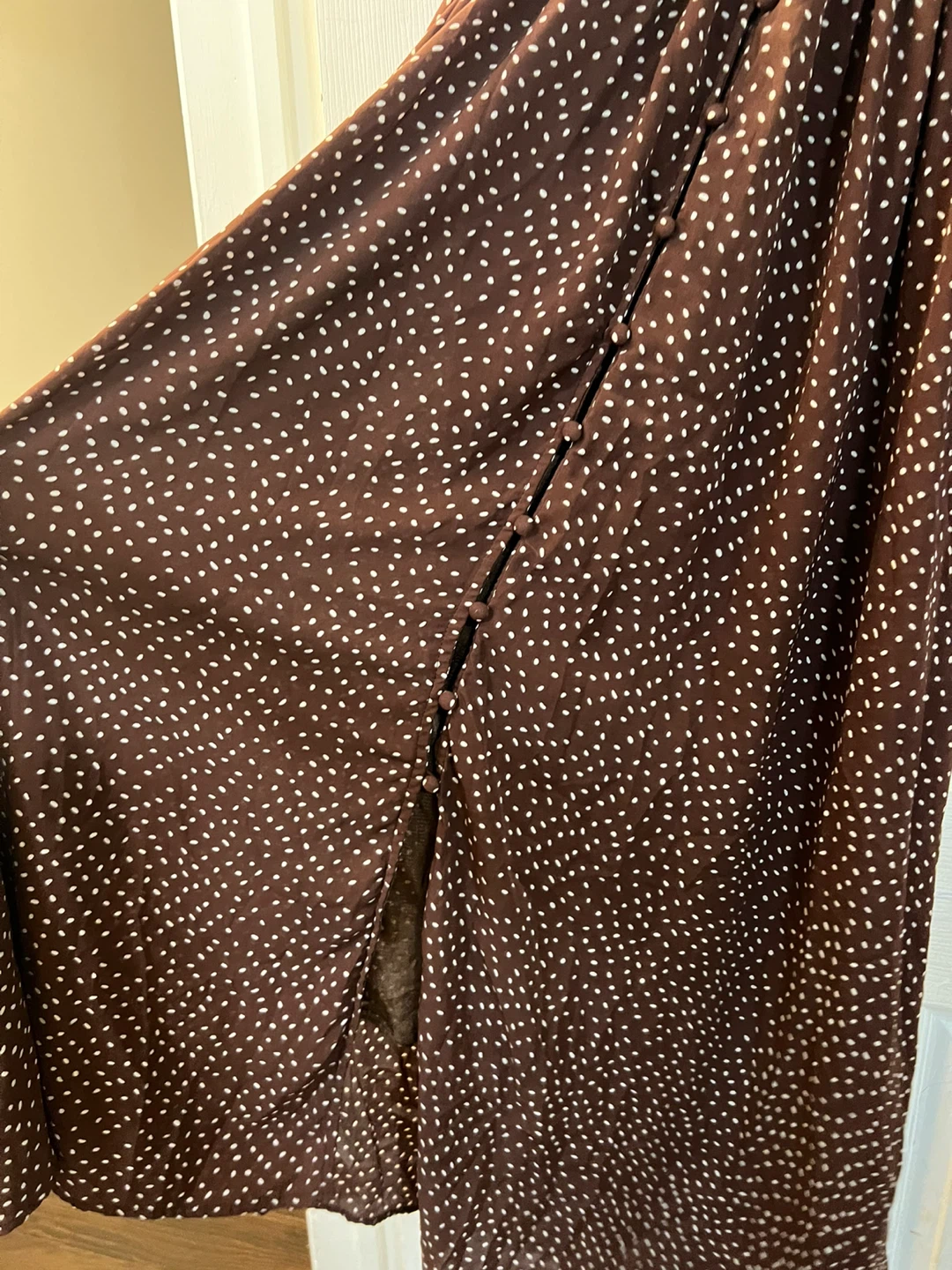 Brown Polka Dot Maxi Dress - photo 3