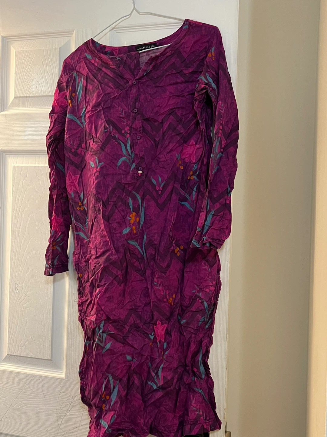 Sadabahar Purple Floral Dress - Size M - photo 4