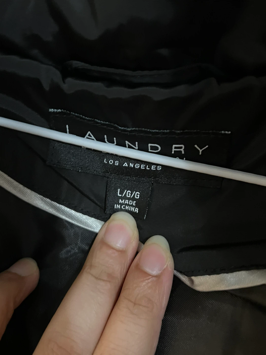 Laundry Los Angeles Black Puffer Jacket - Size L - photo 3
