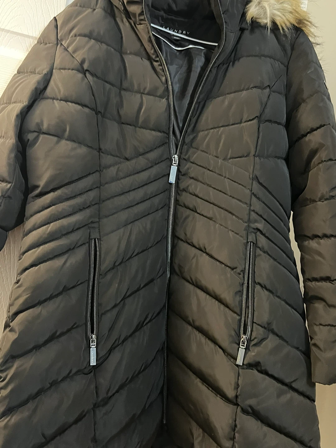 Laundry Los Angeles Black Puffer Jacket - Size L - photo 2