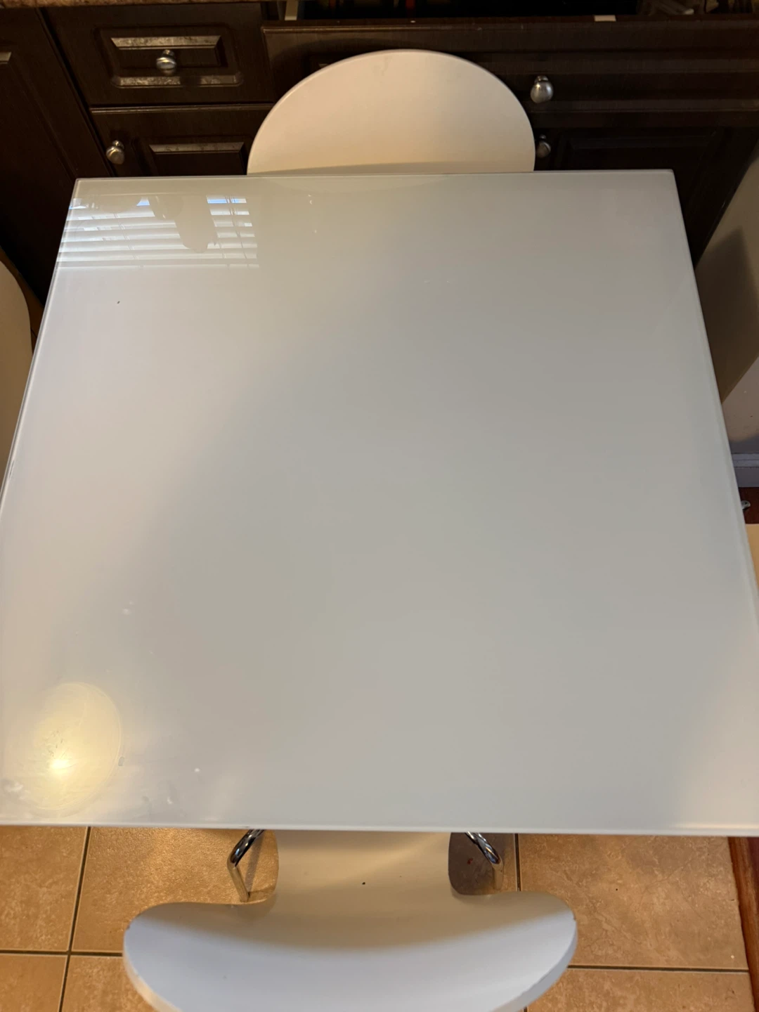 Square Glass Top Dining Table with 4 Chairs - photo 3