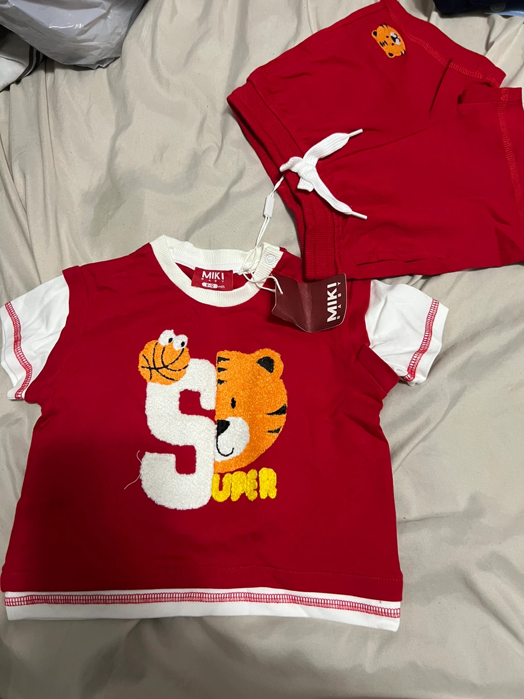 MIKI BABY Red Outfit Set (6-12 months)