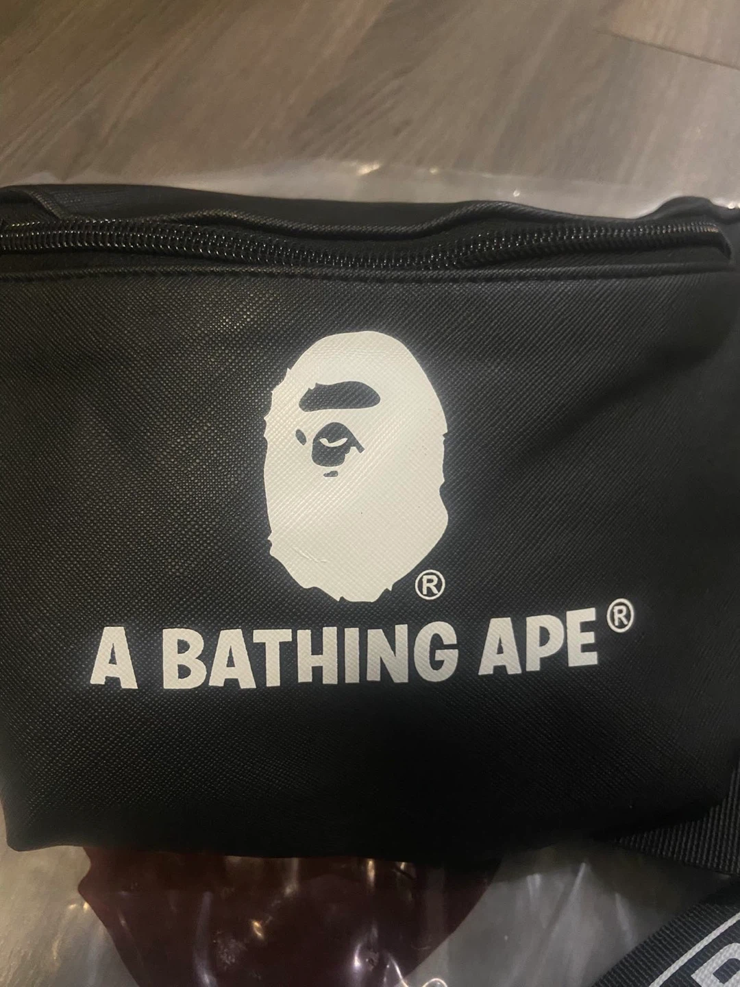 A Bathing Ape Black Waist Bag