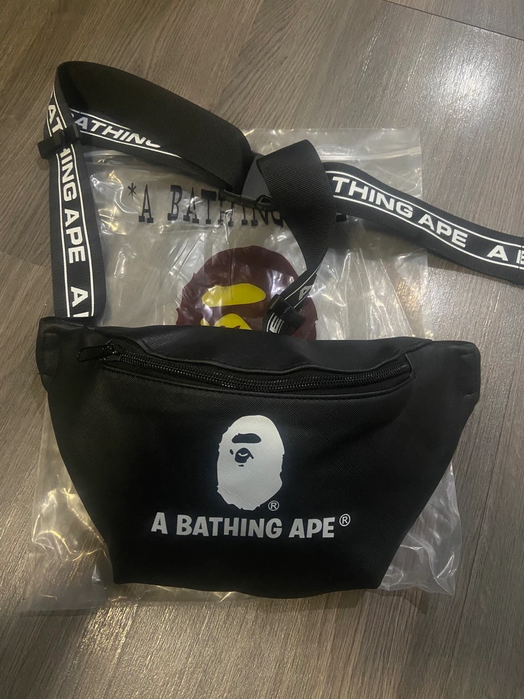 A Bathing Ape Black Waist Bag - photo 3