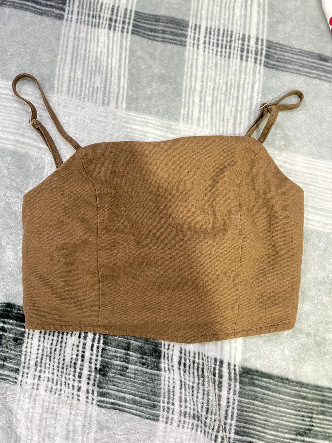 Brown Crop Top