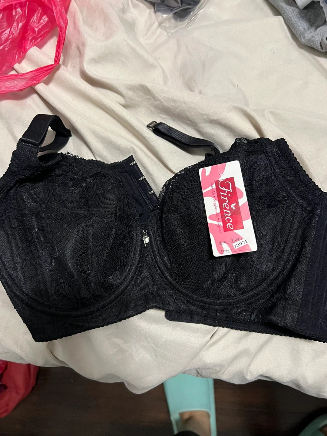 Firenze Black Bra Size 38/80